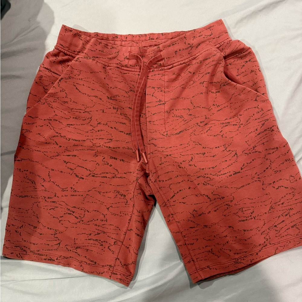 Lululemon Men's Red Patterned Shorts